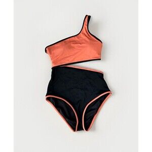 Victoria’s Secret Orange Black Swimsuit Size S Padded